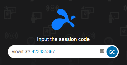 Input the Session Code