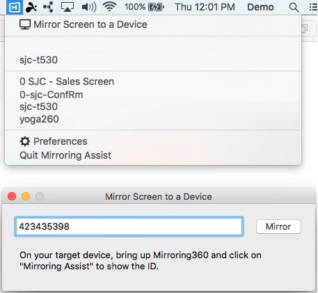 Mirroring Assist for Mac